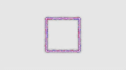 Neon looped light frame for game streaming video on a transparent background. Stock Footage 320567585