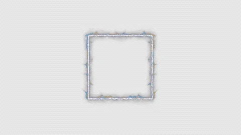 Neon looped light frame for game streaming video on a transparent background. Stock Footage 320567626