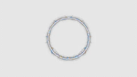Neon looped light frame for game streaming video on a transparent background. Stock Footage 320567644
