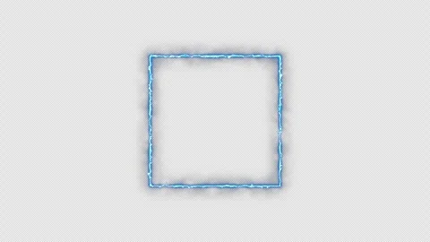 Neon looped light frame for game streaming video on a transparent background. Stock Footage 320567667