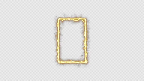 Neon looped light frame for game streaming video on a transparent background. Stock Footage 320567701