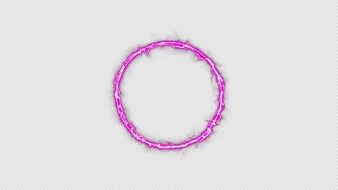 Neon looped light frame for game streaming video on a transparent background. Stock Footage 320567729