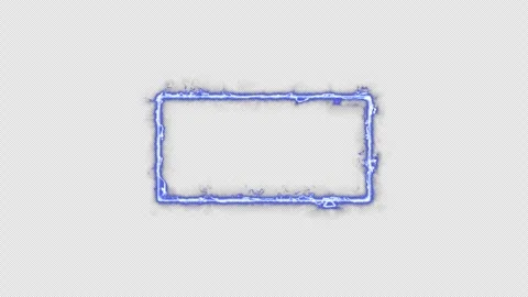 Neon looped light frame for game streaming video on a transparent background. Stock Footage 320567853
