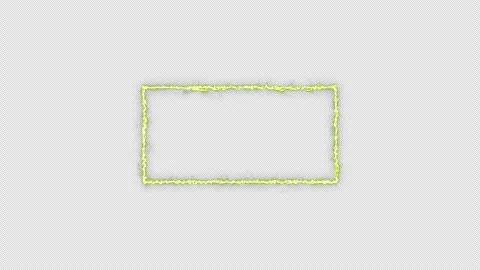 Neon looped light frame for game streaming video on a transparent background. Stock Footage 320567922