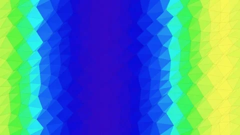 Neon Low Poly Wave Color Sweep Background Animation Loop 库存影片 342609142