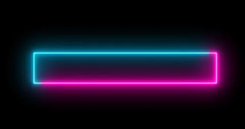 Neon Lower Third abstract illustration in cool color in high resolution. Ne.. Stockillustratie