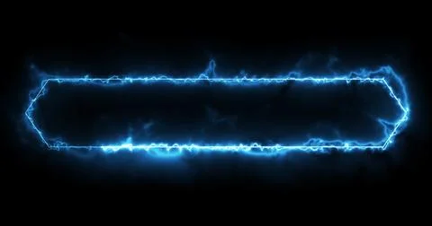 Neon Lower Third animation in cool blue color. Animated cool futuristic des.. Stock Illustration