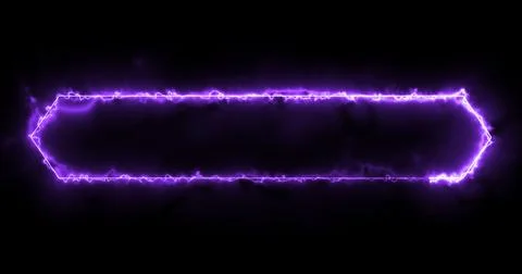 Neon Lower Third animation in cool purple color. Animated cool futuristic d.. Stock Illustration