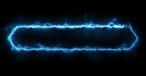 Neon Lower Third animation in cool blue color. Animated cool futuristic des.. Stock Illustration