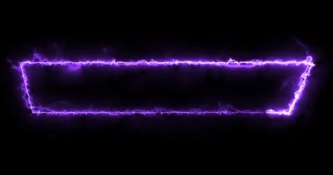 Neon Lower Third animation in cool purple color. Animated cool futuristic d.. Stock Illustration