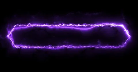 Neon Lower Third animation in cool purple color. Animated cool futuristic d.. Stock Illustration