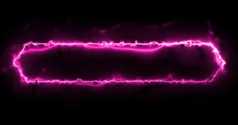 Neon Lower Third animation in cool pink color. Animated cool futuristic des.. Stock Illustration