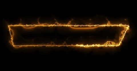 Neon Lower Third animation in cool gold color. Animated cool futuristic des.. Stock Illustration