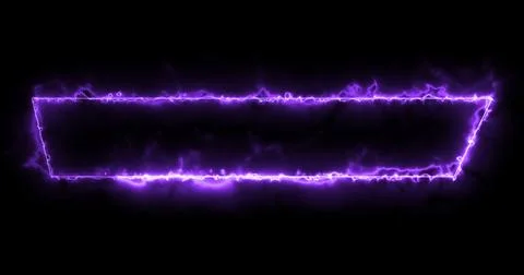 Neon Lower Third animation in cool purple color. Animated cool futuristic d.. Stock Illustration