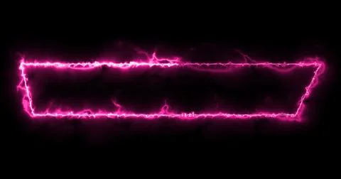 Neon Lower Third animation in cool pink color. Animated cool futuristic des.. Stock Illustration