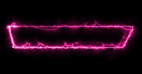 Neon Lower Third animation in cool pink color. Animated cool futuristic des.. Stock Illustration