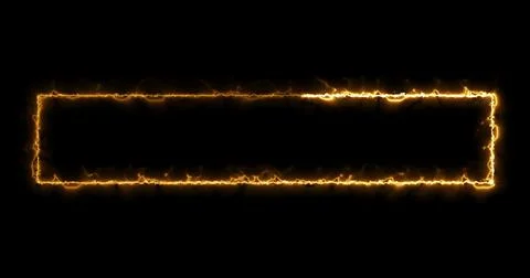 Neon Lower Third animation in cool gold color. Animated cool futuristic des.. Stock Illustration