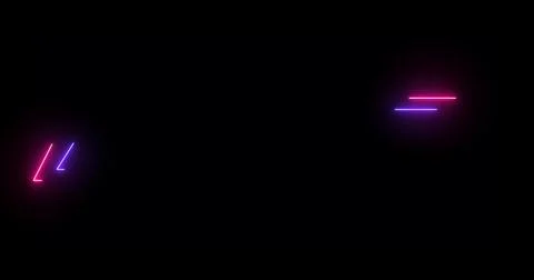 Neon Lower Third in cool color in high resolution. Neon lower third for a t.. Stock Illustration
