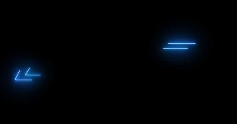 Neon Lower Third in cool color in high resolution. Neon lower third for a t.. Stock Illustration