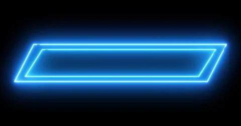 Neon Lower Third in cool color in high resolution. Neon lower third for a t.. Stock Illustration