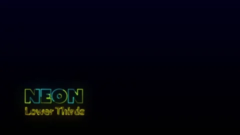 Neon Lower Thirds 스톡 After Effects
