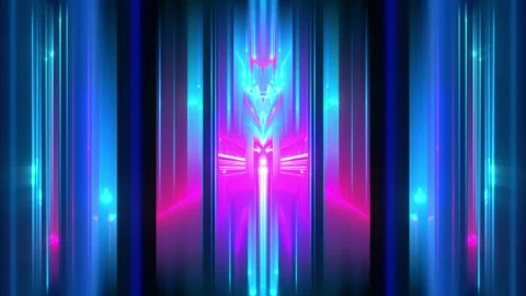 Neon Magenta Core Light Columns Video stock 326749662