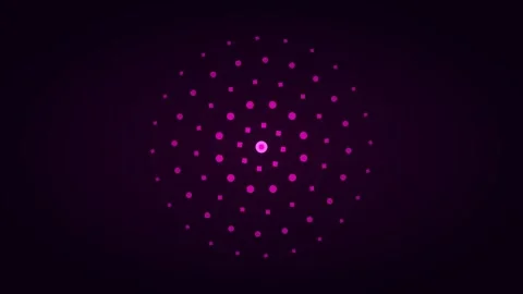 Neon magenta mandala for geometric psychedelic visuals. Professional 스톡 동영상 342624482