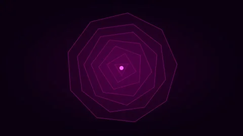 Neon magenta neon web for geometric web visuals. Professional psychedelic Stock Footage 342624280