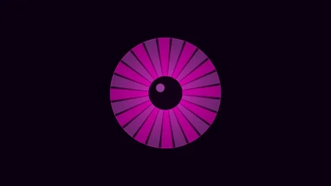 Neon magenta psychedelic eye for third eye visuals. Professional psychedelic Stock Footage 342624294