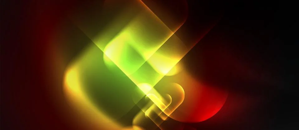 Neon magic light design. Vector Illustration For Wallpaper, Banner, Background Stock Illustration