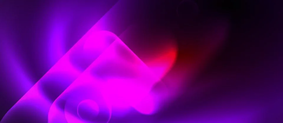 Neon magic light design. Vector Illustration For Wallpaper, Banner, Background Stock Illustration