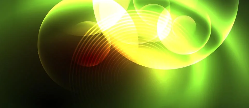Neon magic light design. Vector Illustration For Wallpaper, Banner, Background Stock Illustration