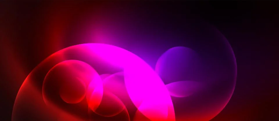 Neon magic light design. Vector Illustration For Wallpaper, Banner, Background Stock Illustration