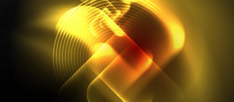 Neon magic light design. Vector Illustration For Wallpaper, Banner, Background Stock Illustration