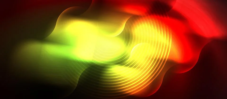 Neon magic light design. Vector Illustration For Wallpaper, Banner, Background Stock Illustration