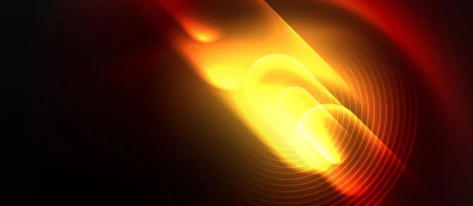 Neon magic light design. Vector Illustration For Wallpaper, Banner, Background Stock Illustration