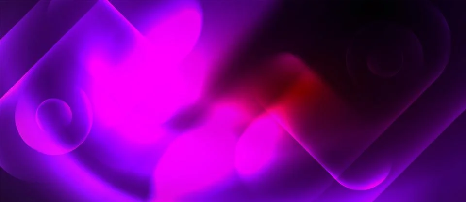 Neon magic light design. Vector Illustration For Wallpaper, Banner, Background Stock Illustration
