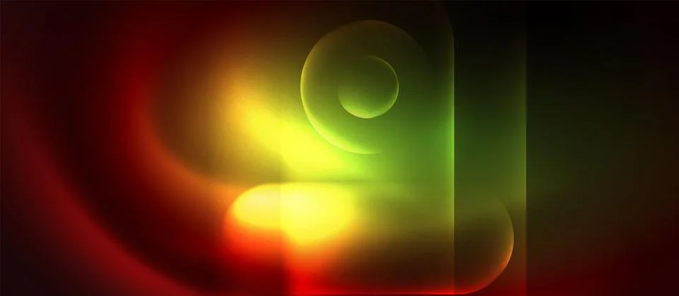 Neon magic light design. Vector Illustration For Wallpaper, Banner, Background Stock Illustration