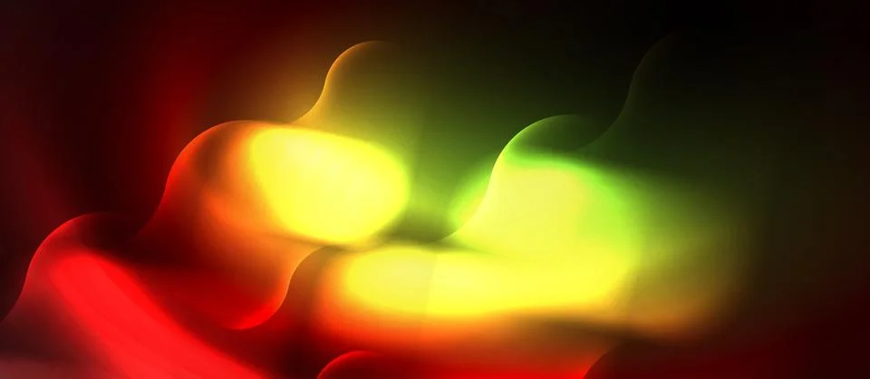Neon magic light design. Vector Illustration For Wallpaper, Banner, Background Stock Illustration