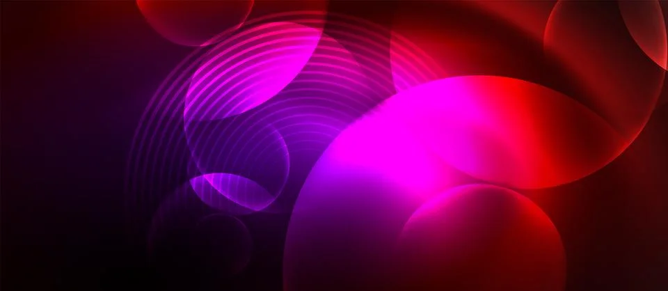 Neon magic light design. Vector Illustration For Wallpaper, Banner, Background Stock Illustration