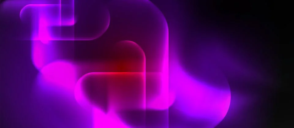 Neon magic light design. Vector Illustration For Wallpaper, Banner, Background Stock Illustration
