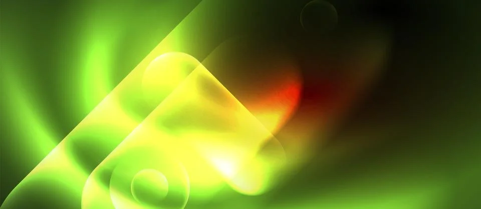 Neon magic light design. Vector Illustration For Wallpaper, Banner, Background Stock Illustration