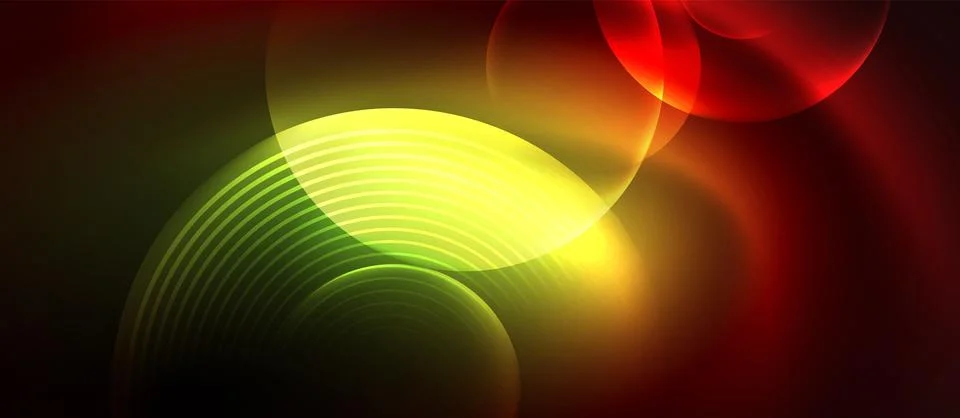 Neon magic light design. Vector Illustration For Wallpaper, Banner, Background Stock Illustration