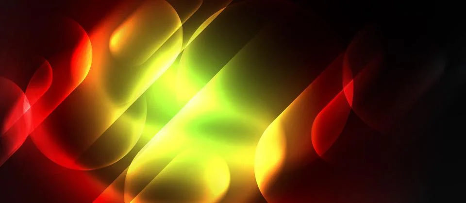 Neon magic light design. Vector Illustration For Wallpaper, Banner, Background Stock Illustration