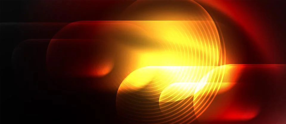 Neon magic light design. Vector Illustration For Wallpaper, Banner, Background Stock Illustration