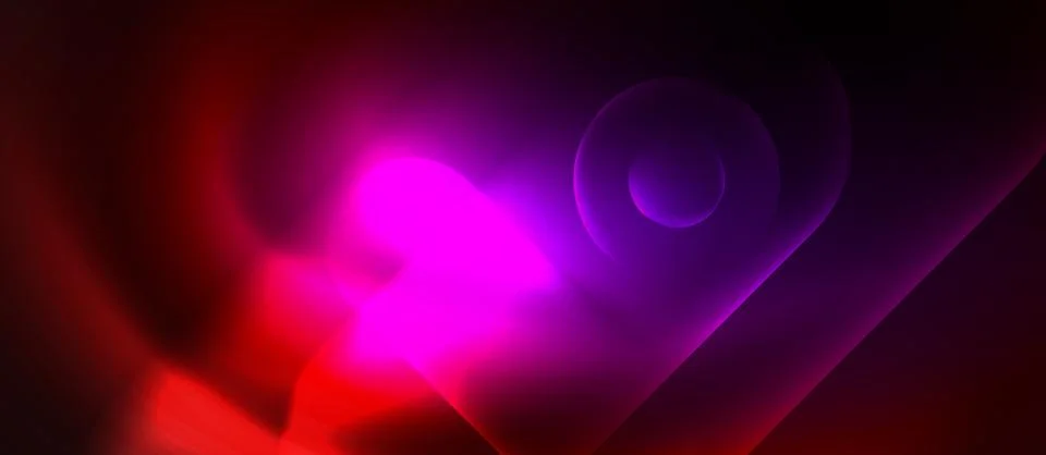 Neon magic light design. Vector Illustration For Wallpaper, Banner, Background Stock Illustration