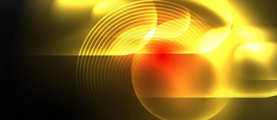 Neon magic light design. Vector Illustration For Wallpaper, Banner, Background Stock Illustration