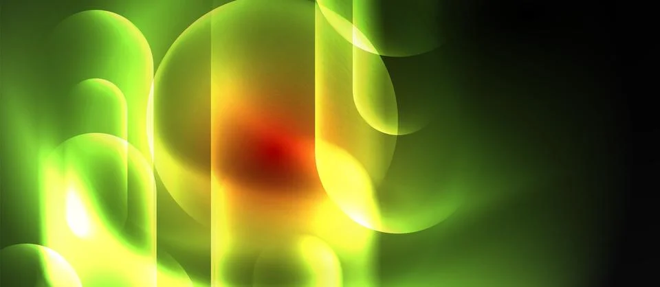 Neon magic light design. Vector Illustration For Wallpaper, Banner, Background Stock Illustration