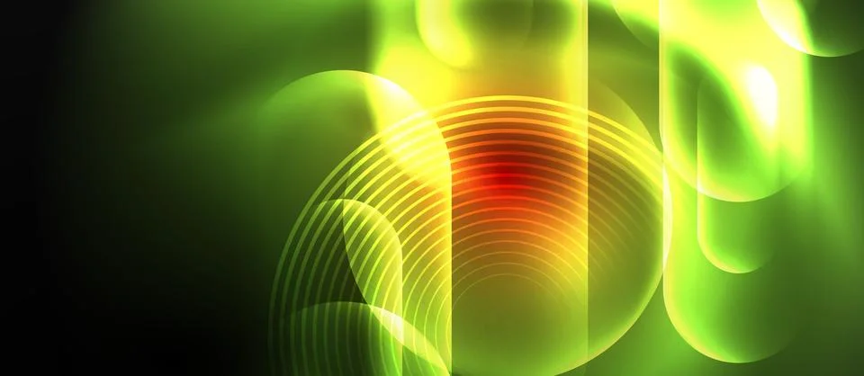 Neon magic light design. Vector Illustration For Wallpaper, Banner, Background Stock Illustration