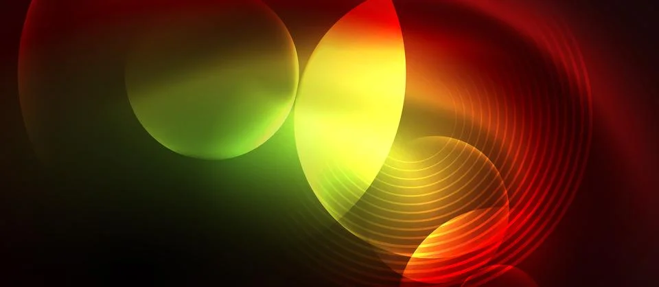 Neon magic light design. Vector Illustration For Wallpaper, Banner, Background Stock Illustration
